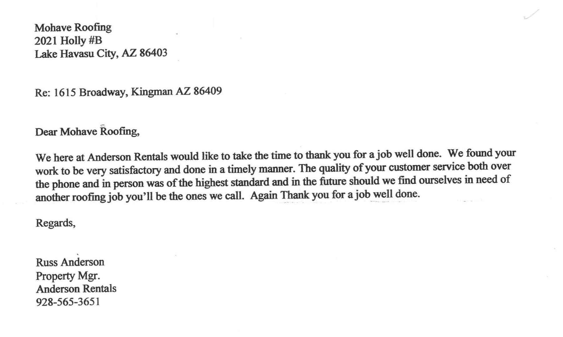 how to write a review for a roofing company